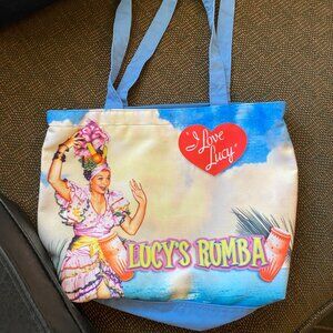 I Love Lucy tote purse handbag. 2006 CBS Broadcasting. Apx 14 x 9 1/2 in. Rumba